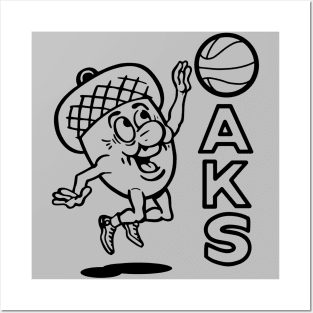 Defunct Oakland Oaks ABA Basketball Posters and Art